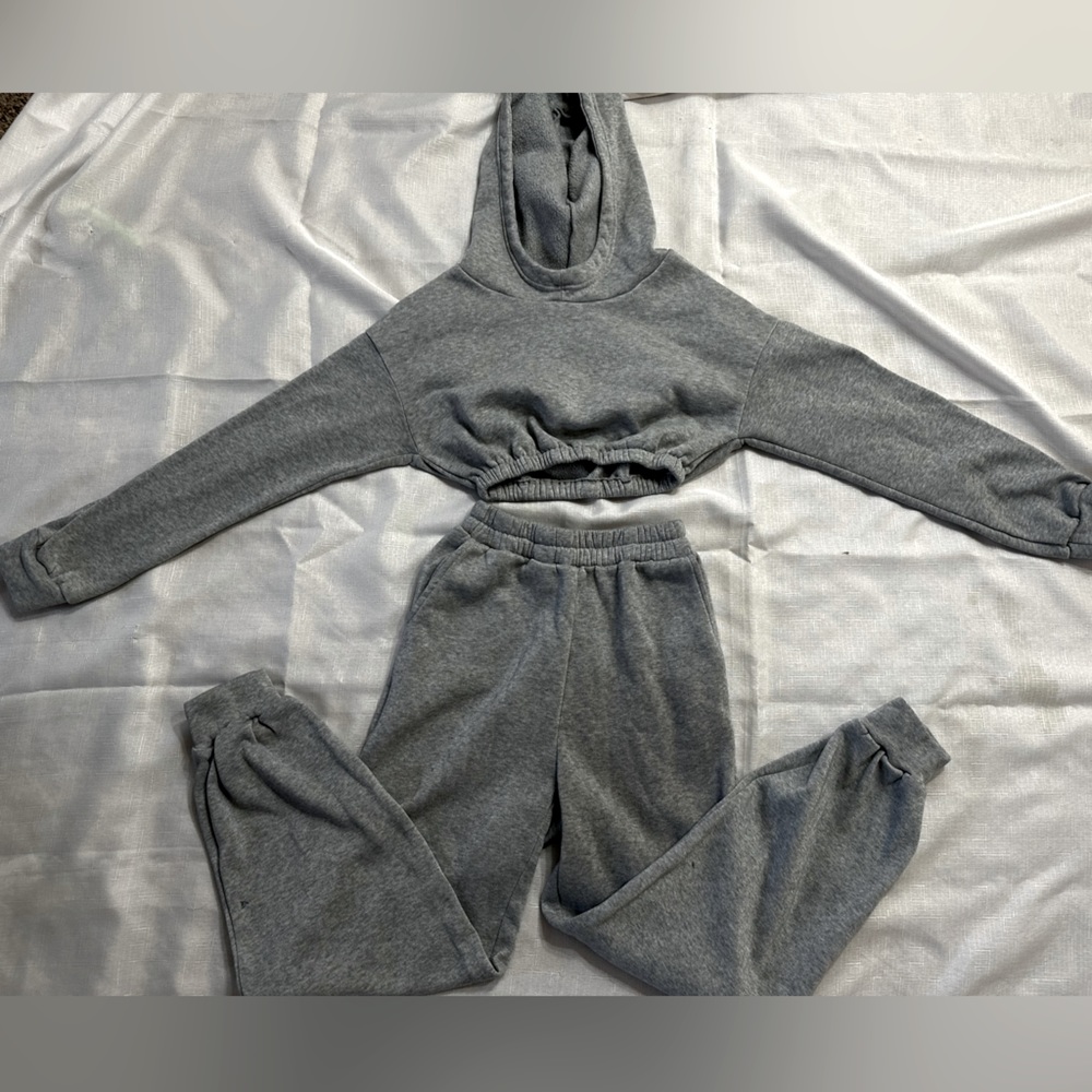 Two piece sweat suit